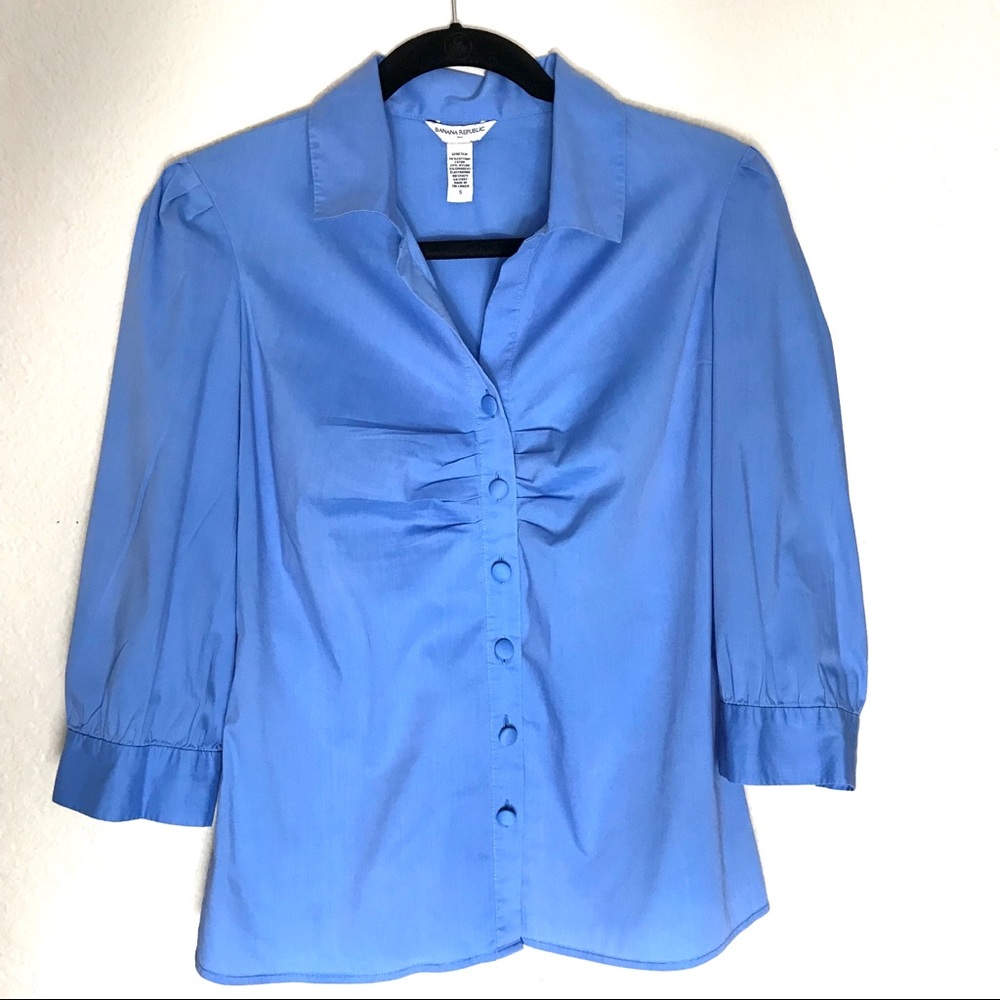 Banana Republic 3/4 sleeve button down shirt
